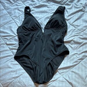 Black One-Piece Swimsuit
